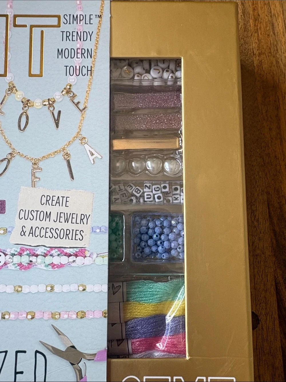 DIY Personalized Jewelry Kit -Letters, Charms, Beads, & more Accessory Set- NWT